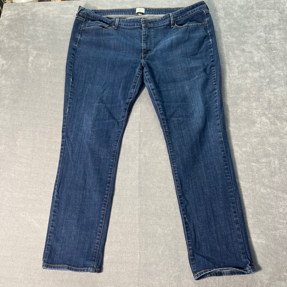 Levis Slight Curve Skinny Jeans Womens 22W Dark Wash Blue Denim Plus Size 22 M